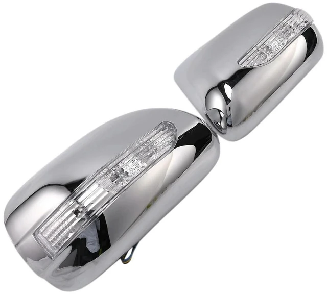 Main image of Car Rear View Mirror Cover For Toyota Wish 2003-2007 ABS Chrome Plated Door Mirror Covers With Led
