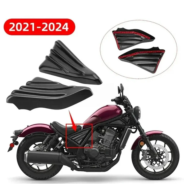 Alt view image 3 of 3 - Motorcycle Side Frame Cover Panel Engine Guard Fairing For Honda
