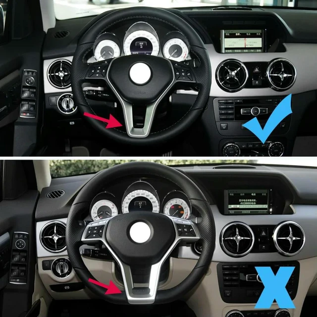 Main image of Car Steering Wheel Outer Frame Chromed Cover Trim For Mercedes Benz C E GLK CLS Class W176 W246 W204 W212 GLK204 W156
