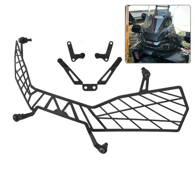 Alt view image 3 of 3 - Motorcycle Headlight Head Light Lamp Net Protection Grille Guard Cover For 800MT-X 800MTX