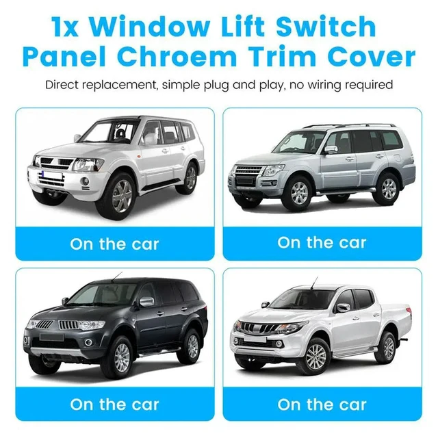 Alt view image 2 of 3 - Left Front Power Door Switch Panel 7641A051HA For Pajero Sport L200 Triton 2008-2017 LHD