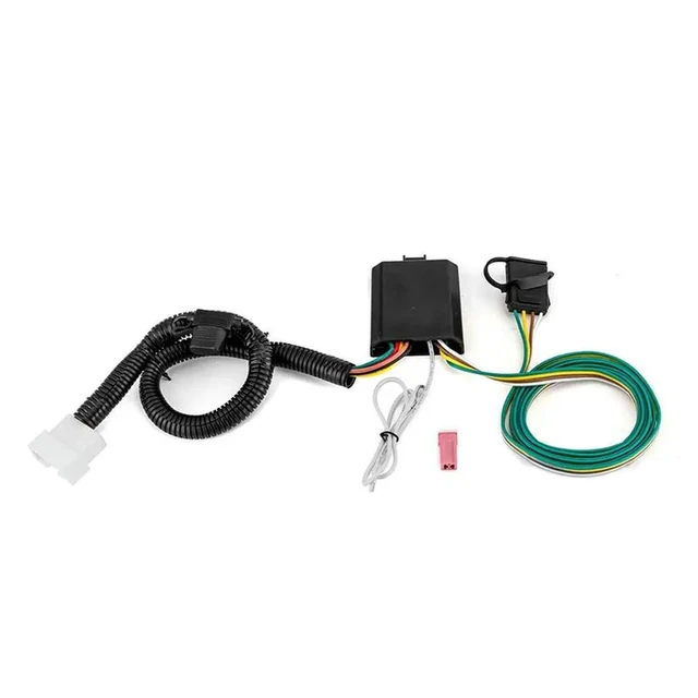 Alt view image 2 of 3 - For Honda Pilot 3Rd Gen 16-22 4-Pin Trailer Wiring Harness 4-Way Flat Trailer Connector For Passport 3Rd Gen 19-25