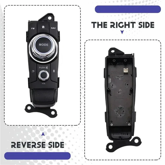 Alt view image 3 of 3 - Car Central Controller Mode Knob Button Mouse NAV Controller Switch Button For Mazda CX-3 2 Demio Low-End 2014-2021