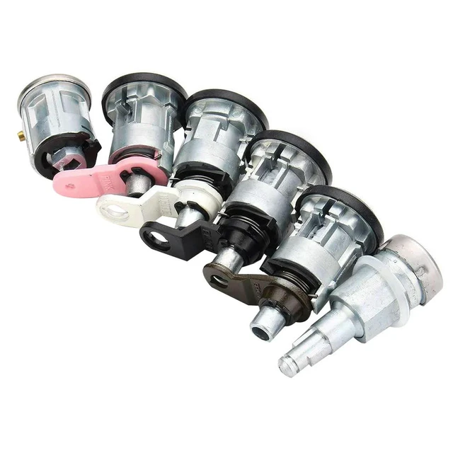 Alt view image 3 of 3 - 6Pcs Front Rear Door Ignition Full Left Right Lock Set With 2 Keys For Ford Transit Mk5 1994-2000