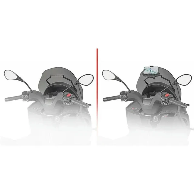 Alt view image 3 of 3 - Motorcycle Front Phone Stand Holder Mobile Phone Plate Bracket For Piaggio MP3 310 MP 3 Sport 310 2025-