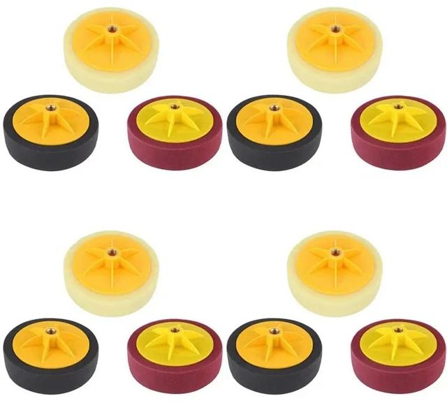 Main image of 12 Pcs 6 Inch/15Cm Car Polishing Waxing Pad Sponge M14 Wheel Polishing Waxing Pad Kit Tool For Car Polisher
