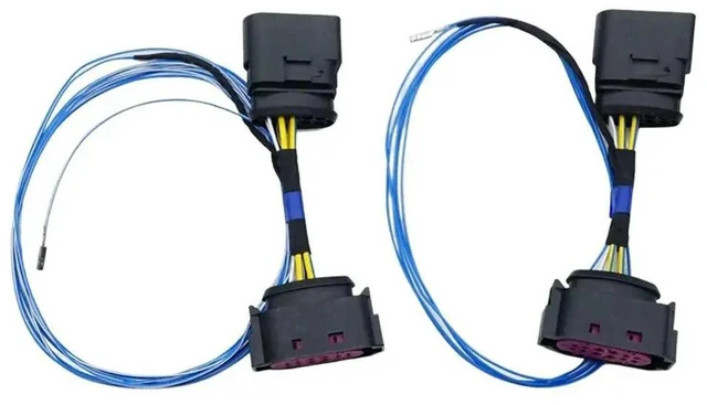 Main image of Adaptor Wire Cable For Head Light Retrofit Halogen To Xenon 10 To 12 PIN For Jetta MK5 R32 2005-2010
