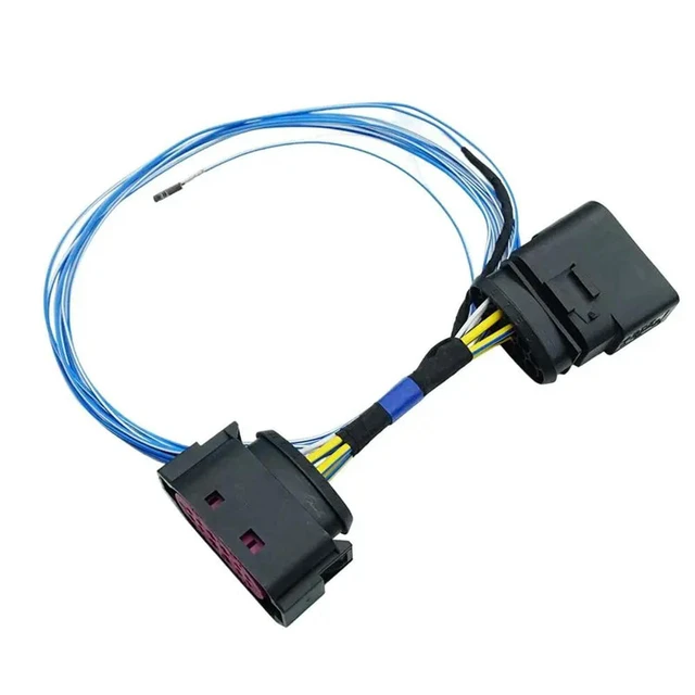 Alt view image 2 of 3 - Adaptor Wire Cable For Head Light Retrofit Halogen To Xenon 10 To 12 PIN For Jetta MK5 R32 2005-2010