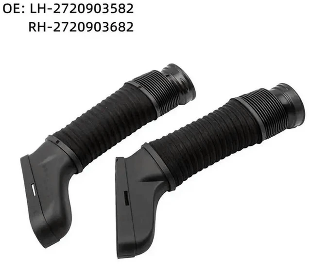 Alt view image 3 of 3 - Engine Air Intake Hose Filter Hose Pipe For Mercedes Benz W204 W212 C300 C350 E300 Left & Right A2720903582 A2720903682