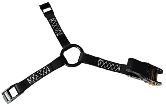 Alt view image 2 of 3 - Tire Fixer Y Type Spare Tire Securing Strap 3 Point Roof Platform Tie Rope Spare Wheel Strapping Band