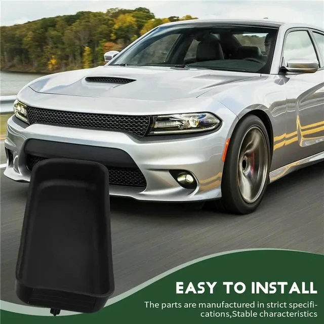 Alt view image 2 of 3 - 2X Black Gearshift Center Con Console Bin Mat For Dodge 2015-2023 Box Mat 68398671AA 68443397AA