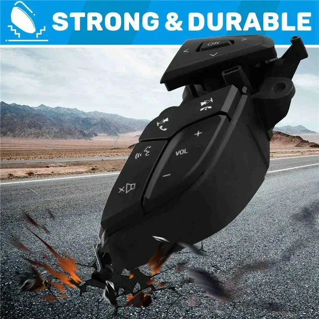 Alt view image 3 of 3 - Car Steering Wheel Volume Adjustment Switch Assembly Multifunction Switch DG9T-9E740DBW For Ford Fusion 2013-2018 ,B