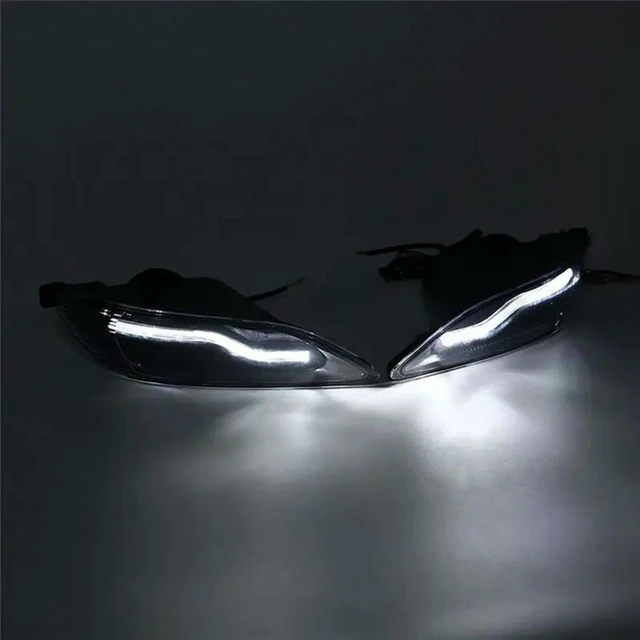 Alt view image 2 of 3 - 1Pair Front Fog Light Assembly Daytime Running Lights For Toyota Corolla 2001-2008 Camry 2002-2004