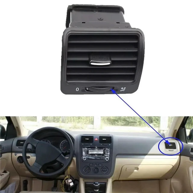 Alt view image 2 of 3 - 1Pair 1K0819703 1KD819704 AC Outlet Vent Dash Air Outlet Vent For VW Jetta Golf GTI Rabbit MK5 MKV 1K0819709 1K0819710