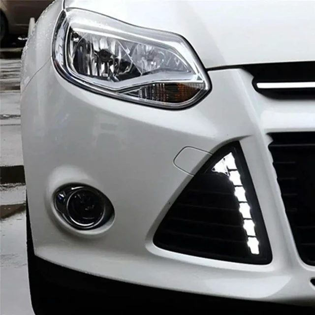 Alt view image 2 of 3 - Car LED Daytime Running Light Fog Lamp For Ford Focus 3 MK3 2012-2014 DRL Accessories