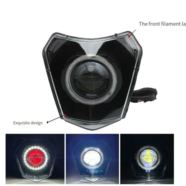 Alt view image 2 of 3 - LED Headlight For EXC 300 XCW 250 350 Motorcycle Head Lamp Modified Parts Light