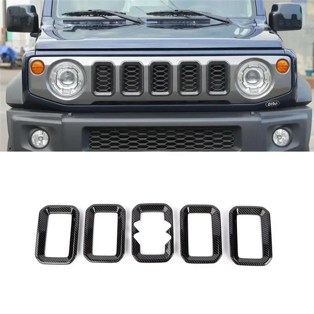Alt view image 3 of 3 - For Jimny 2023-2026 Car Front Grille Inserted Cover Trim Racing Grills Exterior Accessory Parts