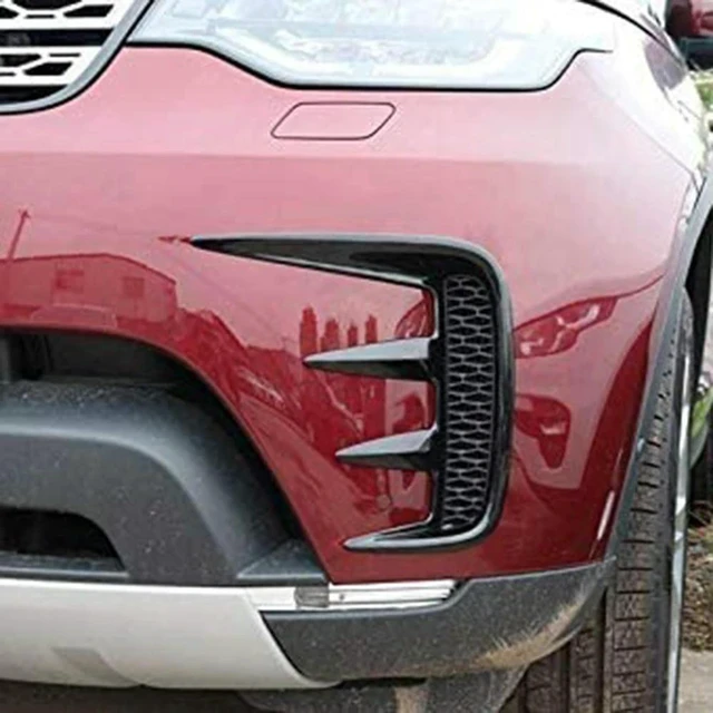 Alt view image 3 of 3 - 2 Pcs Black ABS Front Fog Lamp Light Cover Bar Trim Fits For Land Rover L462 Discovery 5 2017 2018 2019 2020
