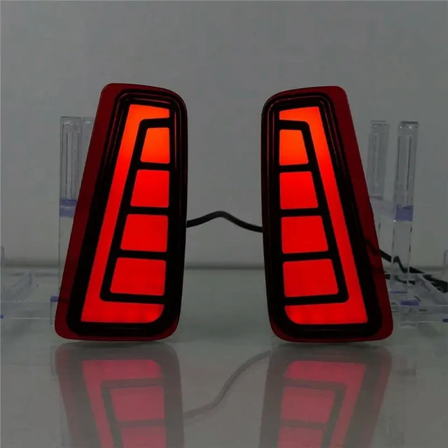 Alt view image 3 of 3 - US Version 1 Pair Dynamic LED Rear Bumper Light Brake, Fog Turn Signal For Subaru Outback 2015-2020