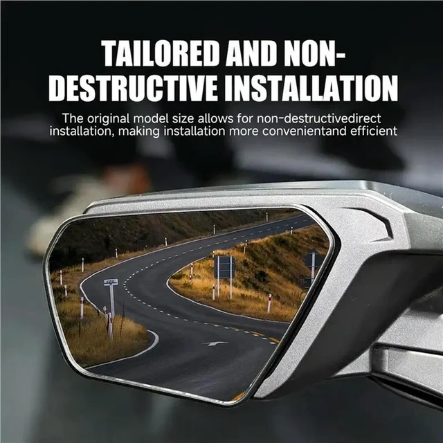 Alt view image 2 of 3 - Motorcycle HD Rearview Mirror Waterproof For Honda GL1800 2018-2025 Gold Wing GL 1800 Reflector