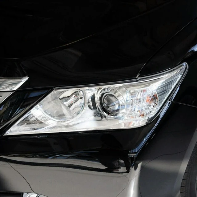 Alt view image 3 of 3 - For Toyota Camry 2012 2013 2014 Car Front Headlight Cover Lampshade Caps Head Light Lamp Shell Accessories