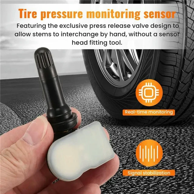 Alt view image 3 of 3 - 4Pcs Programming MX Sensor TPMS Tire Pressure Monitor Sensor 315MHZ 433MHZ Universal 2 In 1 Repair Tool For-Autel