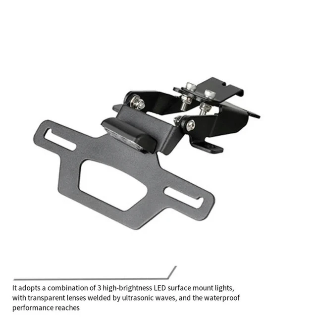 Alt view image 2 of 3 - Aluminum Alloy Folding License Plate Holder Designed For Honda CBR Series 2019 Through 2025 Motorcycle Accessories