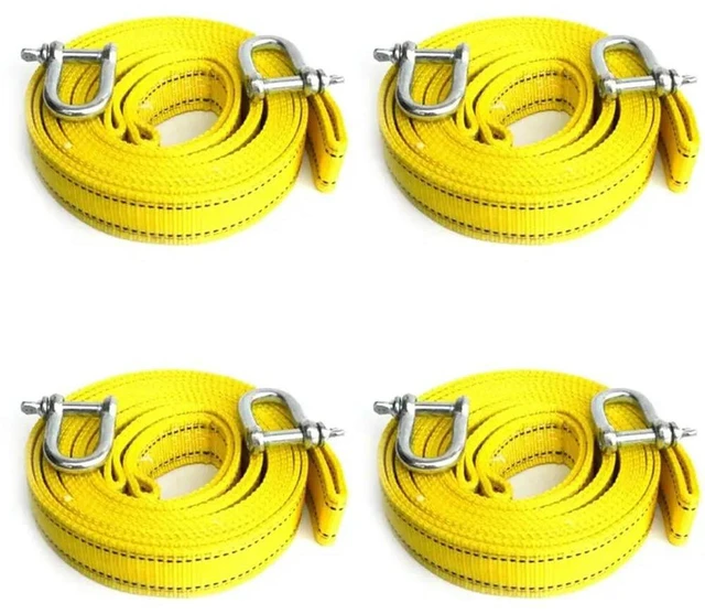 Main image of 4X 5M/5T Car Electric Winch Rope Off-Road Vehicle Tow Rope With U-Shaped Hook Tow Strap For Cars Truck Trailer Suv