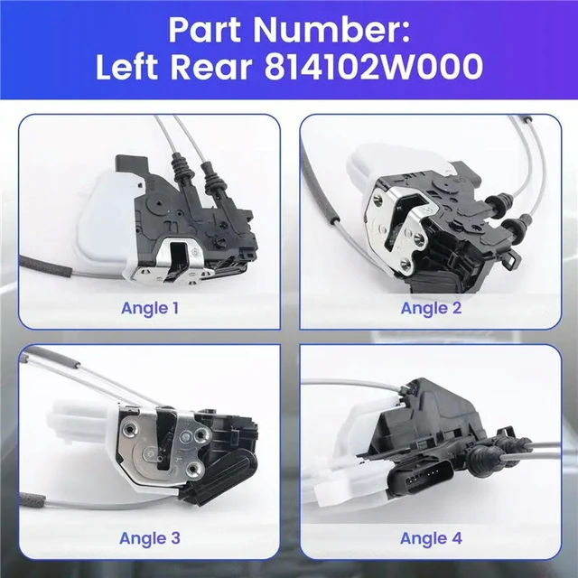 Alt view image 3 of 3 - Door Lock Actuator Door Lock Actuator Latch Motor For Santa Fe 2012-2016