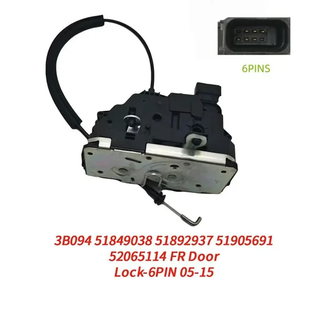 Alt view image 2 of 3 - LHD 6PIN For Fiat Grande Punto 2005-2015 Front Door Lock Actuator Latch Mechanism 51797557 51892942 51905696 52065105 L