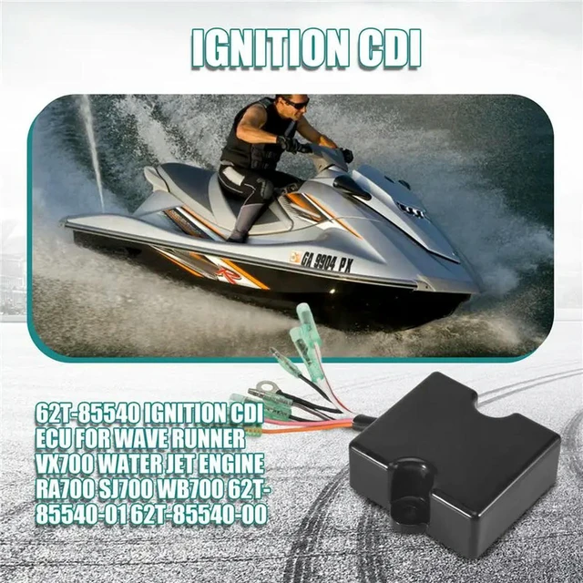 Alt view image 2 of 3 - 62T-85540 Ignition CDI ECU For Wave Runner VX700 Water Jet Engine RA700 SJ700 WB700 62T-85540-01 62T-85540-00