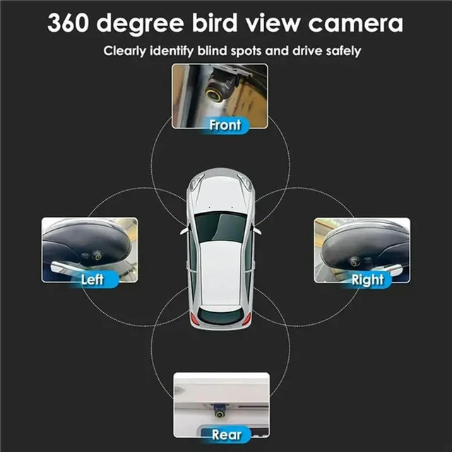 Alt view image 2 of 3 - Master Chip 8536+2053+1005 Equipped 360 Degree HD Car Camera For Full Surround View