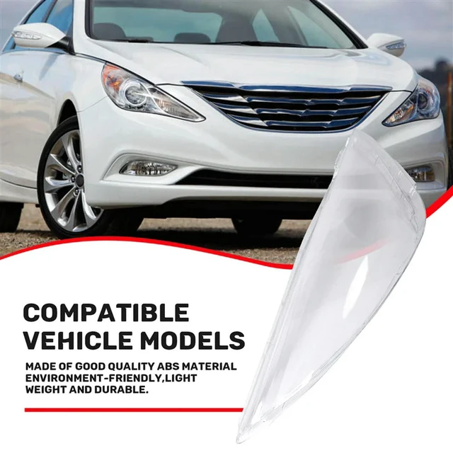 Alt view image 3 of 3 - Headlight Lens For Hyundai Sonata 2011 2012 2013 2014 Head Light Lamp Cover Replacement Front Car Light Auto Shell