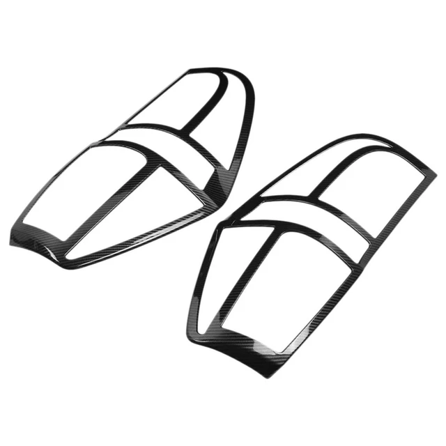 Alt view image 3 of 3 - Car Carbon Fiber ABS Taillight Rear Lamp Cover Trim Fits For GRAND STAREX H1 2019