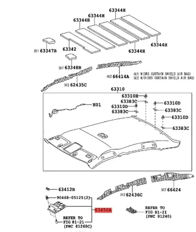 Alt view image 2 of 3 - 63650-33220-E0 For Toyota Camry 2007-2011 Car Roof Reading Light Console Assy Ceiling Map Lamp Glasses Case 63650-33271
