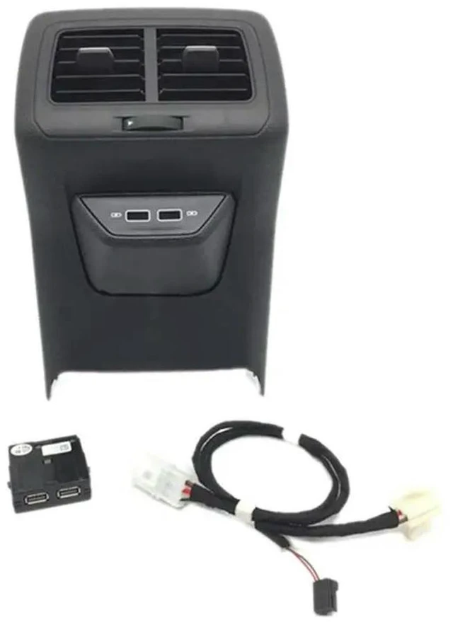 Main image of Plastic Rear Air Vent Outlet With Double Center Armrest USB Charging Adapter Cable For Vw Golf 7 MK7 7.5 5GG864298B