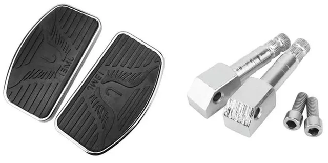 Main image of Motorcycle Universal Rear Passengers Footrest Pedal For Honda VTX Drag Star Kawasaki Resting Footrests Accesso