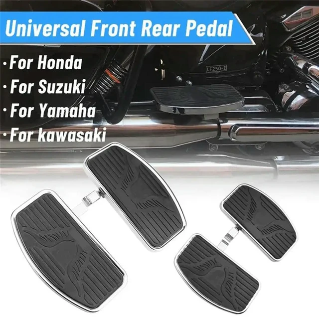 Alt view image 2 of 3 - Motorcycle Universal Rear Passengers Footrest Pedal For Honda VTX Drag Star Kawasaki Resting Footrests Accesso