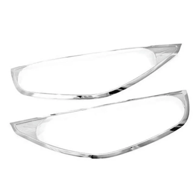 Alt view image 3 of 3 - Exterior ABS Chrome Front Light Lamp Cover Headlight Covers Car Accessories For Hyundai Tucson IX35 2010 2011 2012 2013 2014