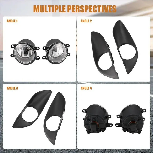 Alt view image 2 of 3 - 1 Set Front Bumper Fog Light Assembly Harness For Toyota Yaris HTCHBCK Vitz 2007-2011 Daytime Running Lights