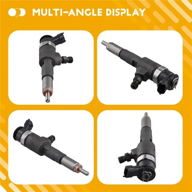 Alt view image 3 of 3 - 0445110566 9802776680 Fuel Injector For 308 508 Citroen C4 C4 DS Ford Fusion 1.6 HDI 14-18