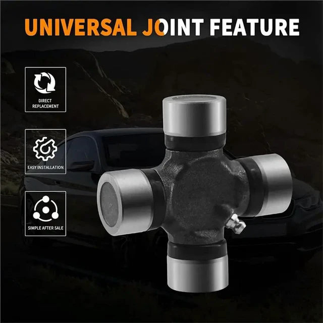 Alt view image 3 of 3 - Transmission Slip Yoke 2-3-8251X& 5-153X U-Joint Fork Kit For Ford C-4/AOD T5 Proportional Propr Drive Shaft