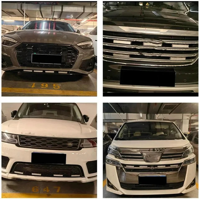 Alt view image 2 of 3 - LED Front Grille Marker Lights Kit(4 Pcs), For Pickup Truck Center Grille Running/Position Light For Off-Road RV