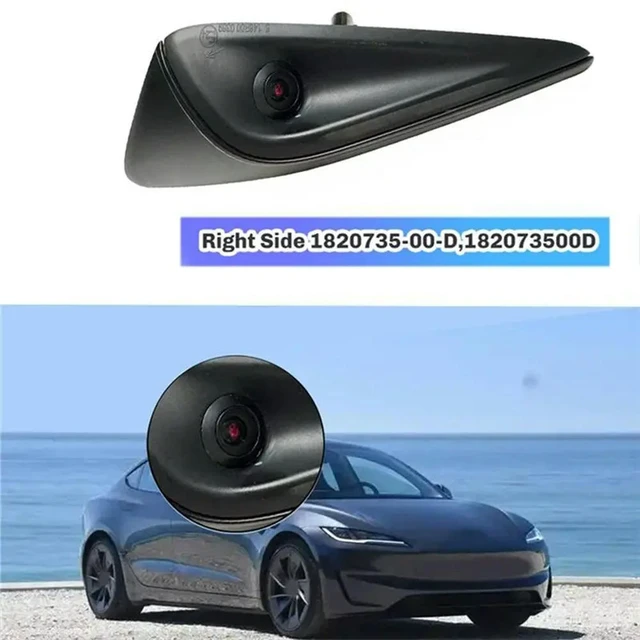 Alt view image 3 of 3 - Right Side Turn Signal Fender Camera For Tesla Model 3/Y 2023-25- Blind Spot Detection 1820735-00-D, 182073500D