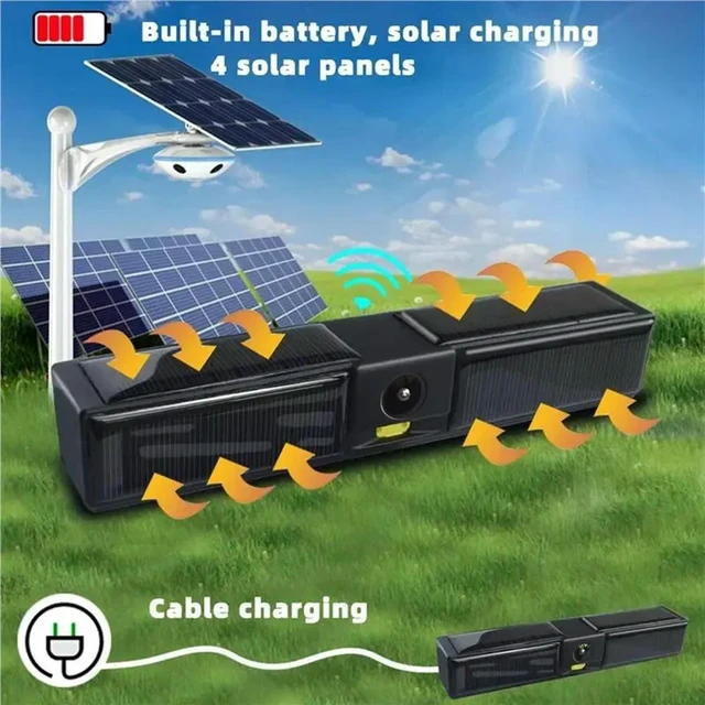 Alt view image 2 of 3 - For Android Phone For Truck Car Van RV Compatible Solar Energy 1080P Rear/Front License Plate Camera