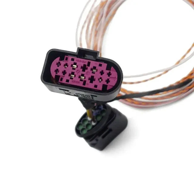 Alt view image 3 of 3 - For Passat B6 Headlight Control Module& Xenon Headlight Automatic Leveling Wiring Harness Kit Bundle