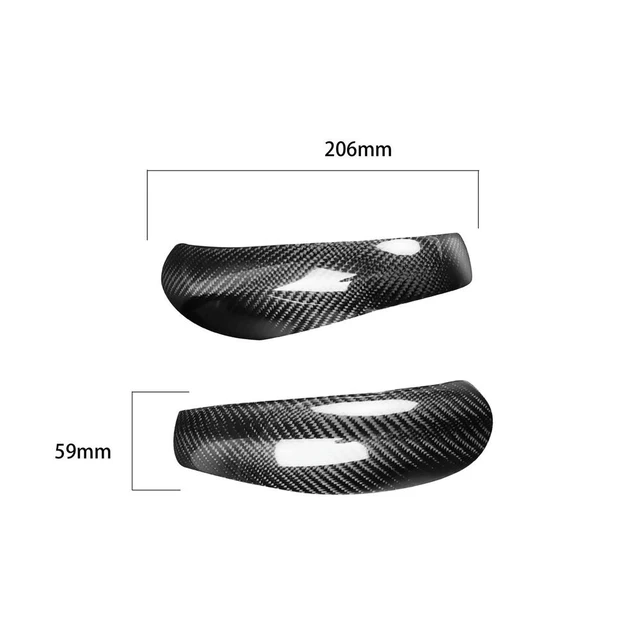 Alt view image 3 of 3 - 2Pcs Rearview Mirror Cover Add-On Carbon Fiber Cap Fit For- Boxster/Cayman 997 911 987 Car Side Mirror