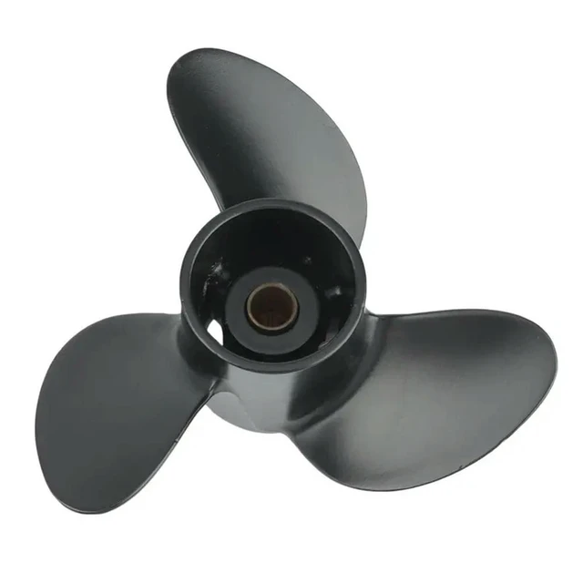 Alt view image 2 of 3 - 3X Outboard Propeller For Tohatsu Mercury Mariner 4567.8X9 Boat Screw 3 Blade 12 Spline Marine Engine Part