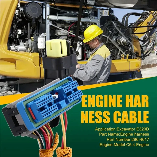 Alt view image 2 of 3 - 2964617 Excavator Engine Wiring Harness Cable For CAT Caterpillar 320D 323D C6.4 296-4617