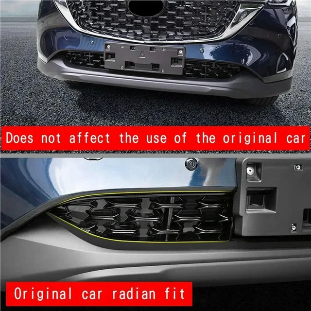 Alt view image 2 of 3 - 6X Car Front Lower Bumper Grill Grille Moulding Cover For Mazda CX5 CX-5 2022+ Front Bottom Middle Net Decoration A